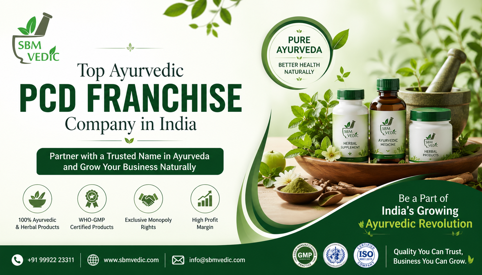 Top Ayurvedic Pcd Franchise Company in India 2026